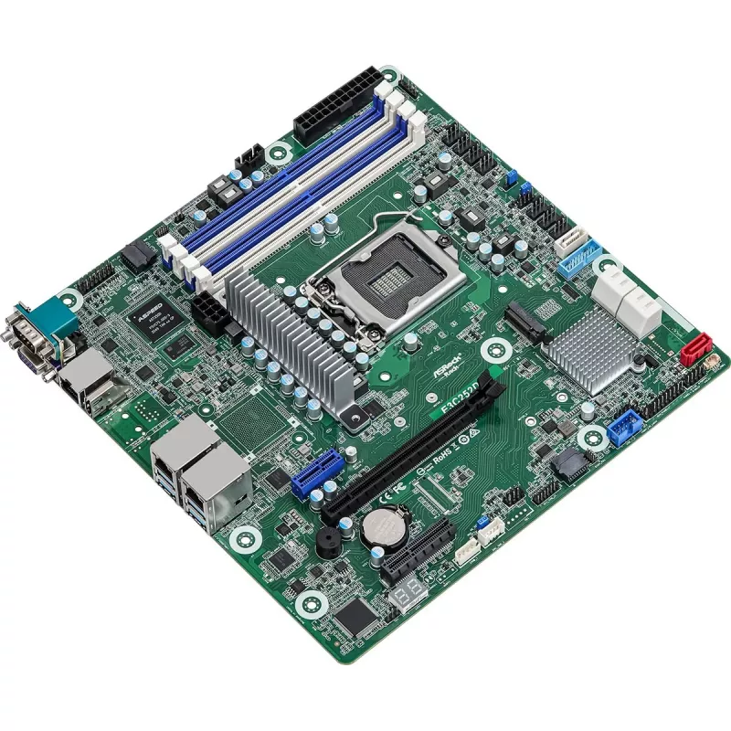 Motininė plokštė ASRock E3C252D4U Intel C252 micro ATX LGA 1200, 4x DDR4 DIMM, max 32 GB, M.2, SATA, RAID5, Intel I210
