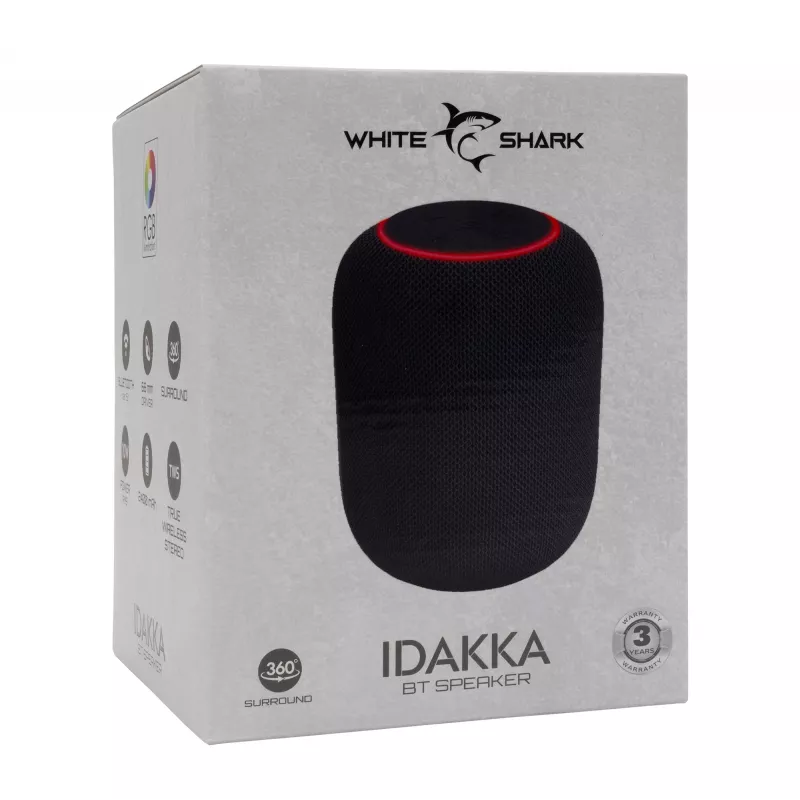 Nešiojamas garsiakalbis White Shark GBT-619 Idakka juodas