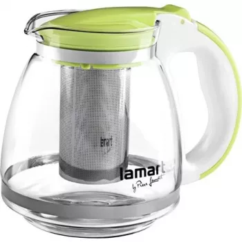 Arbatinukas infuzeris Lamart LT7028 žalias permatomas 13 cm skersmuo 155 mm aukštis