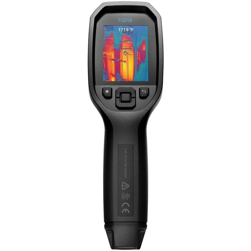 Termovizorius FLIR TG298 rankinis nuo -25 iki +1080 °C, 320×240 LCD, 2,4 colio ekranas, IP54, USB-C, 8 GB