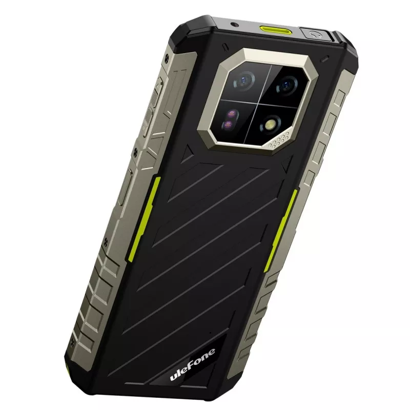 UleFone Armor 22 4G išmanusis telefonas, 9GB RAM, 128GB atmintis, IP69K, žalias
