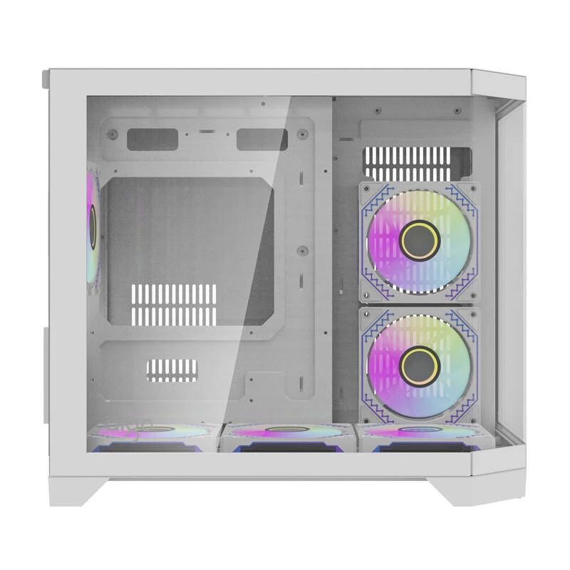 Korpusas Darflash FT418 su 6 aRGB ventiliatoriais (baltas)