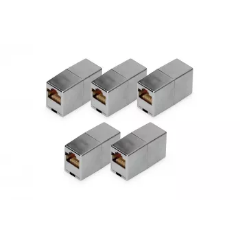 RJ45 jungtis DIGITUS DN-93901-5 5 vnt. auksuotos kontaktinės, sidabrinė