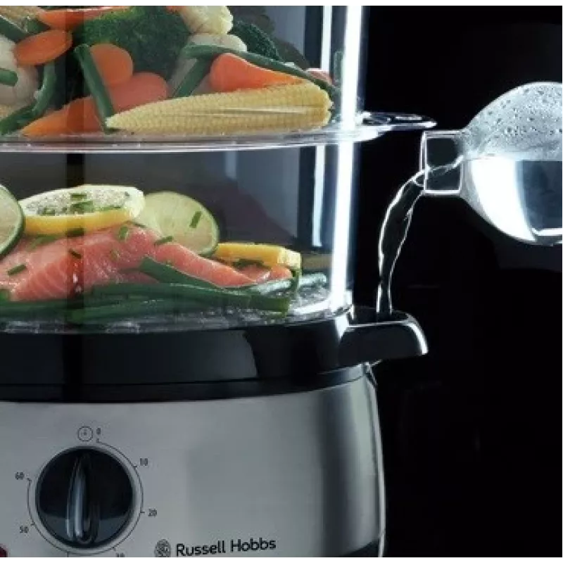 Garinis puodas Russell Hobbs 19270-56, 3 krepšeliai, 9 L, 800 W, nerūdijantis plienas