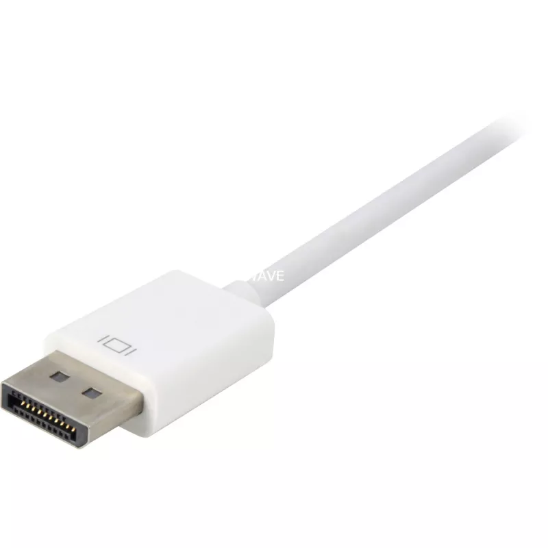 Adapterio laidas DisplayPort į DVI Sharkoon 0,15 m baltas — DisplayPort 1.2 į DVI