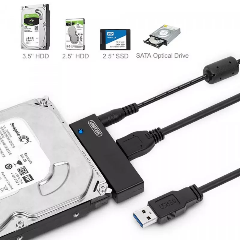UNITEK Y-1039 sąsajos plokštė, USB kabelis komplekte, 5 Gbit/s, juoda, plug-and-play