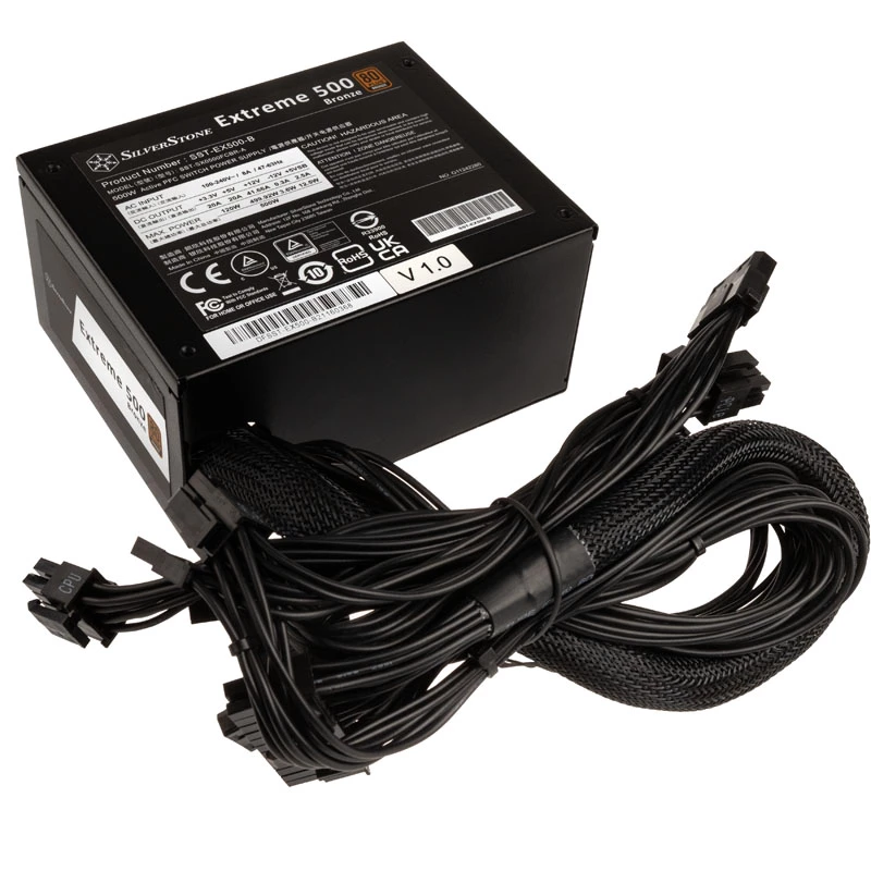 500 W SST-EX500-B Extreme SFX maitinimo blokas 80 PLUS Bronze - PC / serveriams - SFX (SST-EX500-B)