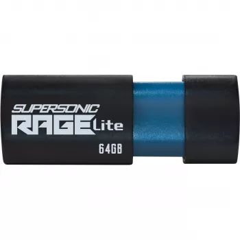 USB atmintukas PATRIOT Supersonic Rage Lite 64 GB USB Type-A 3.2 Gen 1, ištraukiamas, atsparus smūgiams