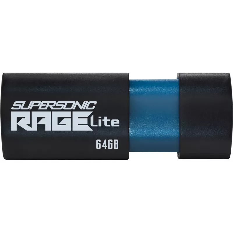 USB atmintukas PATRIOT Supersonic Rage Lite 64 GB USB Type-A 3.2 Gen 1, ištraukiamas, atsparus smūgiams