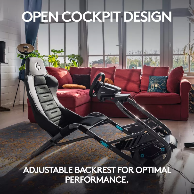 Playseat Trophy – Logitech G Edition lengvos konstrukcijos lenktynių kėdė SIM lenktynėms