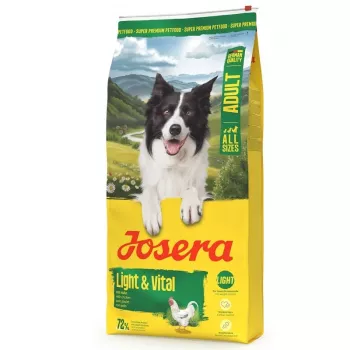 Sausas šunų ėdalas JOSERA Adult Light & Vital 12,5 kg – mažai riebalų 7,5 %, baltymų 29 %, vištiena, suaugusiems šunims, linkusiems į antsvorį