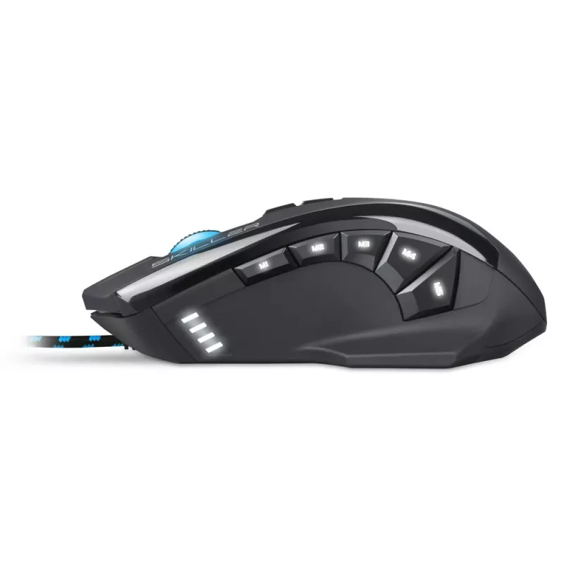Sharkoon Skiller SGM1 pelė žaidimams, dešinei rankai, USB-A, optinė, 10800 DPI