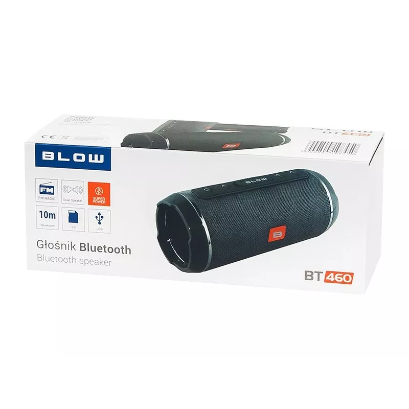 BLOW BT460 Belaidis stereo garsiakalbis nešiojamas, juodas, sidabrinis, 10 W