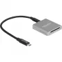 DeLOCK 91006 SD kortelių skaitytuvas pilkas USB Type-C 10000 Mbit/s