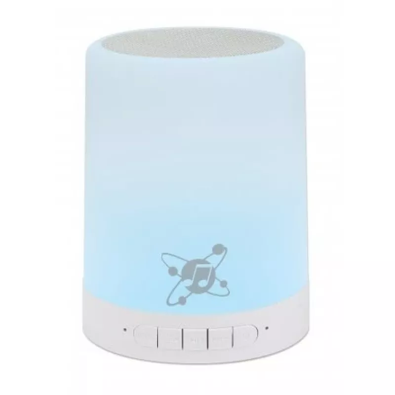 Manhattan Sound Science Bluetooth garsiakalbis, 5 val. grojimo, 10 m atstumas, microSD kortelių skaitytuvas (32 GB), Aux 3,5 mm, 3 W, USB-A įkrovimo laidas, 1200 mAh baterija, Bluetooth v5, įmontuota pakabinimo kilpa, baltas, 3 metų garantija