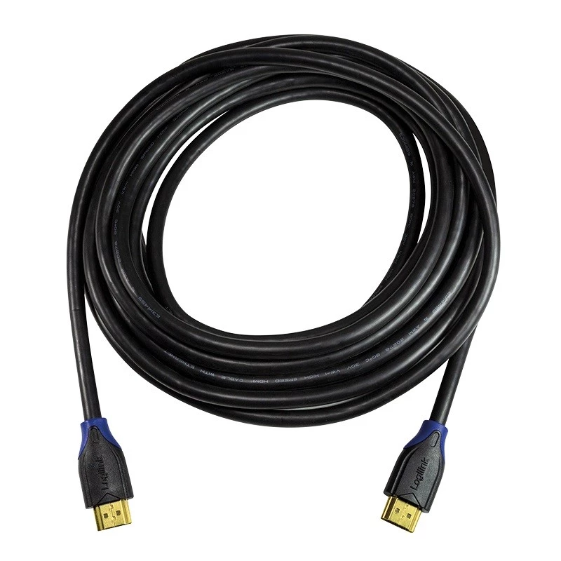LogiLink CH0065 HDMI laidas 4K UHD 7,5 m juodas su garso grąžinimo kanalu ir auksuotais kontaktais