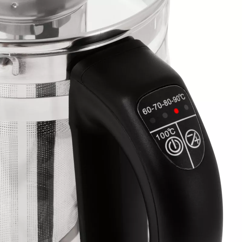 Adler virdulys AD 1299 | 2200 W | 1,5 L | Stiklinis | 360° pagrindas | Juodas