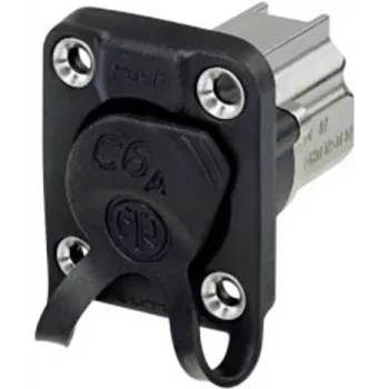 Neutrik NE8FDX-Y6-W Laido jungtis RJ-45 Aliuminis - Juoda (NE8FDX-Y6-W)