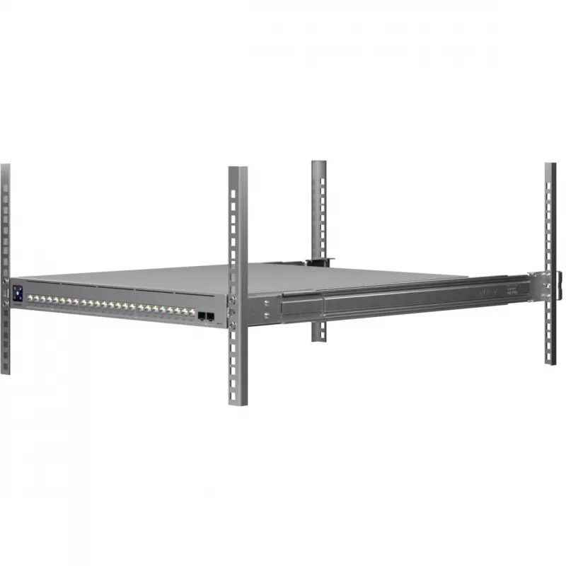 Tinklo jungiklis Ubiquiti UniFi ECS-24-POE — valdomas L2/L3, 24× 10G RJ-45, PoE, 1U, pilkas