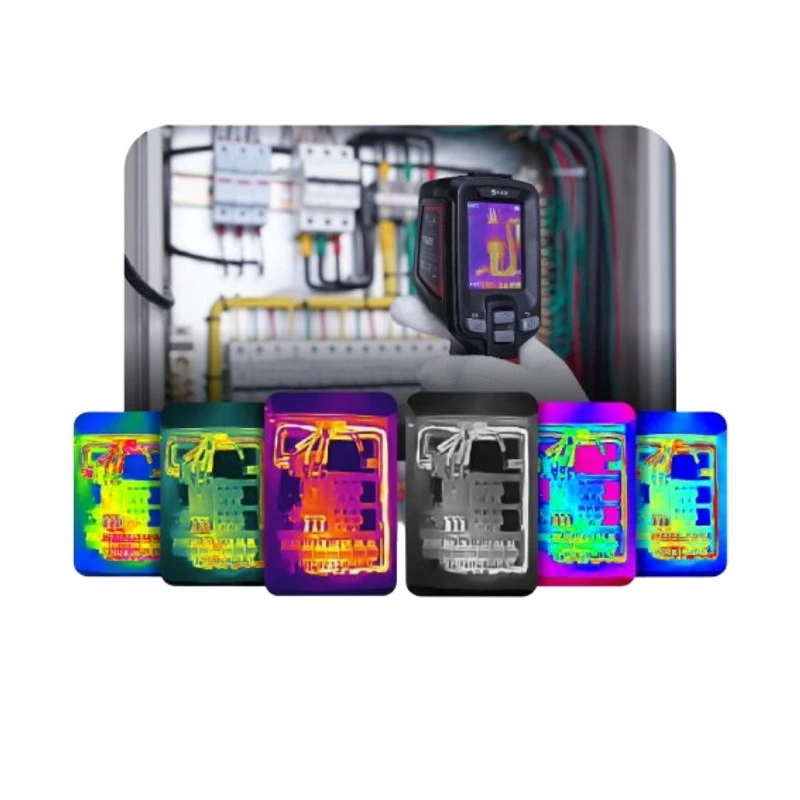 Termovizinis fotoaparatas Guide Sensmart E1+ — 120×90 px šiluminis jutiklis, 240×180 px maks., 2,4 colio LCD, Wi‑Fi, IP54, -20–550 °C