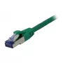 Pataisos laidas RJ45 CAT6A 500MHz 0,25m žalias S-STP (S/FTP) AWG26 LSZH Synergy 21