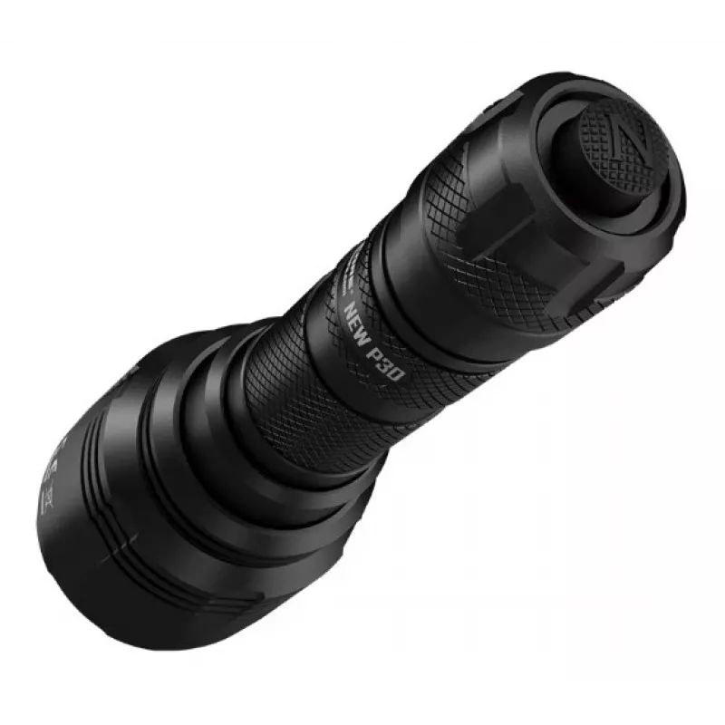 Medžioklinis žibintuvėlis Nitecore NEW P30 — 1000 lm, 5000 mAh, įkraunamas per USB, IP68, aliuminis, 155,5 mm, 158,5 g