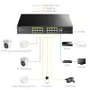 Cudy FS1018PS1 tinklo jungiklis 18 Fast Ethernet prievadų su PoE