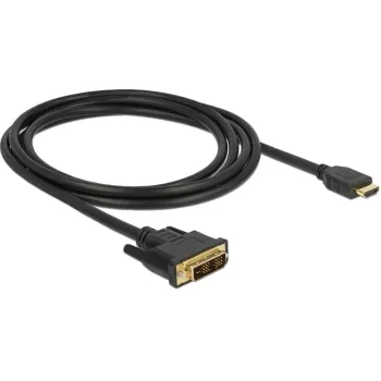 DeLOCK vaizdo kabelis HDMI / DVI-D (vyriškas) į HDMI (vyriškas) 2 m, juodas