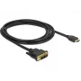 DeLOCK vaizdo kabelis HDMI / DVI-D (vyriškas) į HDMI (vyriškas) 2 m, juodas