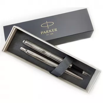 Parker 2093258 rašiklių rinkinys Juoda, Sidabrinė 2 vnt