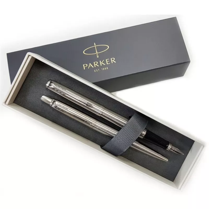 Parker 2093258 rašiklių rinkinys Juoda, Sidabrinė 2 vnt