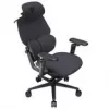 Žaidimų kėdė thunder x3 FLEX Pro Fabric Grey – ergonomiška, reguliuojama, medžiaginė