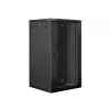 Sieninis montavimo stovo spintelės korpusas Lanberg 19'' 22U 600x600mm juodas (stiklinės durys)