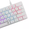 Mechaninė klaviatūra White Shark Nagamaki GK-006211 — kompaktiškas išdėstymas, Red mechaniniai jungikliai, baltas korpusas