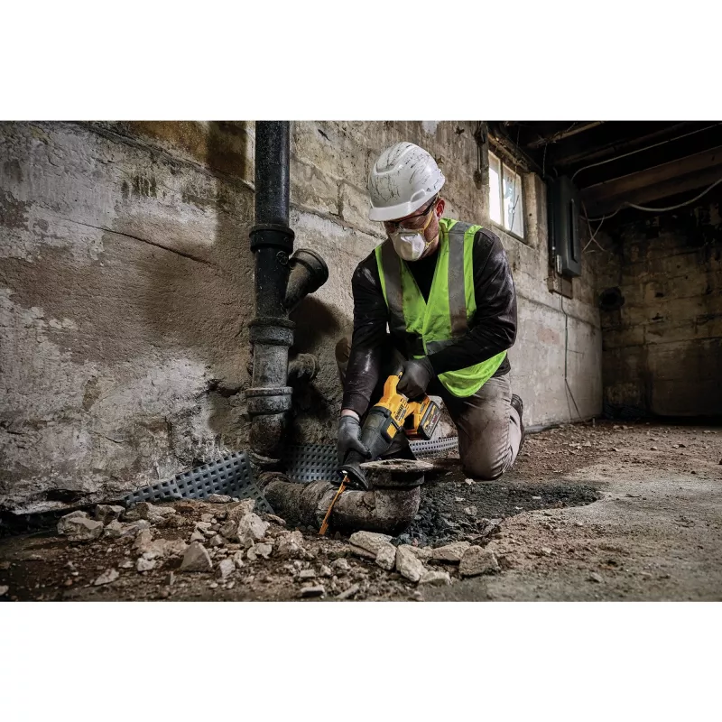 DEWALT DCS389NT pjūklas stūmoklinis FlexVolt 54V TSTAK Juodas, Geltonas