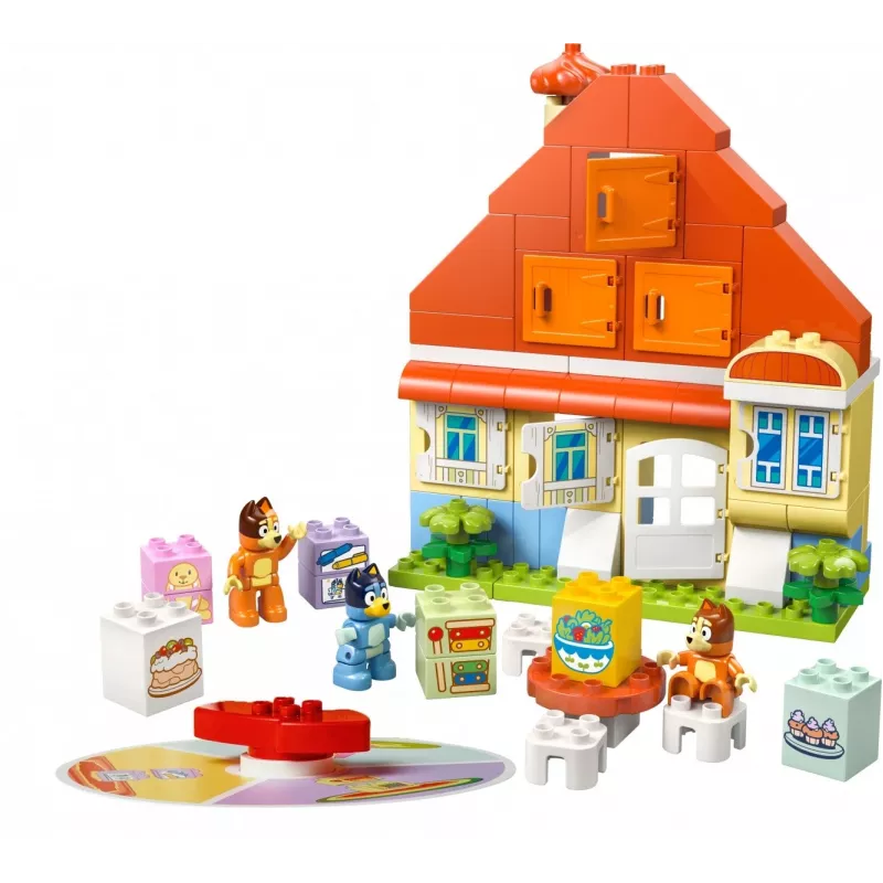 LEGO Bluey šeimos namas su atminties žaidimu 10459 – 83 detalės, 3 minifigūrėlės, nuo 3 metų
