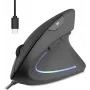 Perixx PERIMICE-513 C vertikali ergonominė pelė USB-C juoda dešinei rankai