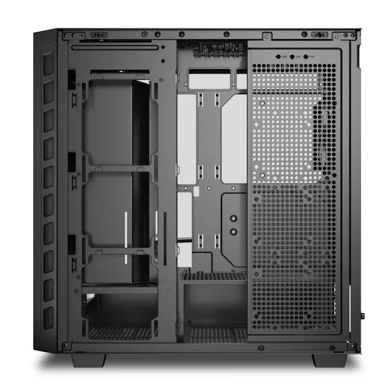 Sharkoon REBEL C80G RGB Midi Tower juodos spalvos