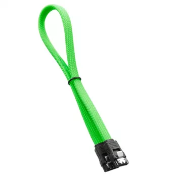 CableMod ModMesh SATA kabelis - Serial ATA 150/300/600 - SATA (M) į SATA (M) - 60 cm - šviesiai žalia (CM-CAB-SATA-N60KLG-R)