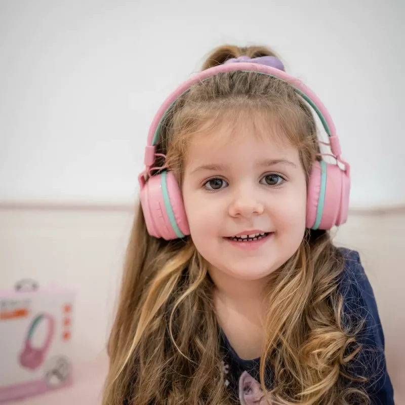 Ausinės Tellur Buddy Bluetooth Antausinės Rožinės