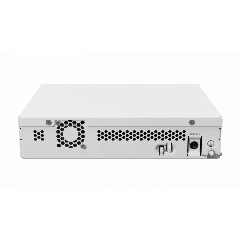 Valdomas L3 tinklo jungiklis MikroTik CRS310-1G-5S-4S+IN — 1U, 1x Gigabit, 5x SFP, 4x SFP+, 10G, DC/PoE 18–57V, 20W maks.
