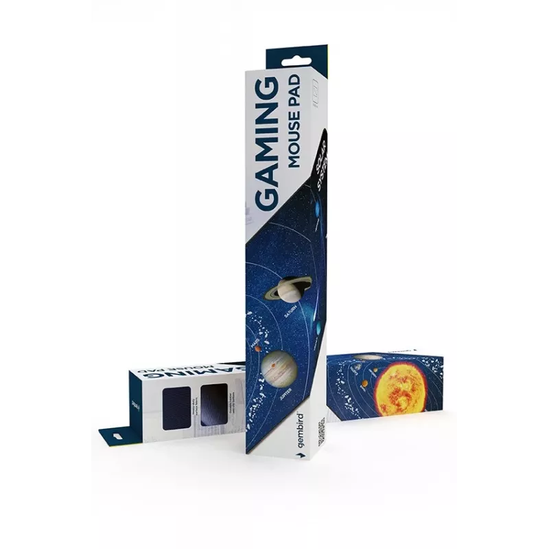 Gembird MP-SOLARSYSTEM-XL-01 Žaidimų pelės kilimėlis ypač didelis Kosmosas 350 x 900