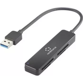 RF-PCR-220 USB kortelių skaitytuvas išmaniesiems telefonams ir planšetėms, juodas (RF-5151022)