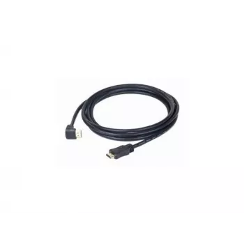 HDMI v2.0 laidas su 90 laipsnių kampu, vyriškas prie tiesaus vyriško, 1,8 m, auksuoti kontaktai, didmeninė pakuotė