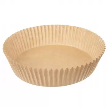 Kepimo popieriniai įdėklai orinei gruzdintuvei, apvalūs 16 cm, 50 vnt. – sugeriantys riebalus, vienkartiniai