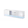 Cama TV spintelė QIU 200 MDF baltas blizgus/baltas blizgus
