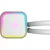 CORSAIR iCUE H100i RGB ELITE procesoriaus vandens aušinimo sistema 1 pakuotė balta 120 mm