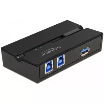 DeLOCK 11495 USB 3.0 jungiklis iki 5 Gbit/s juodas plastikinis