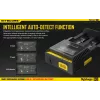 Nitecore D2 įkroviklis – 2 lizdai AA/AAA/AAAA/C baterijoms, 100–240V, 4,2V, juodas