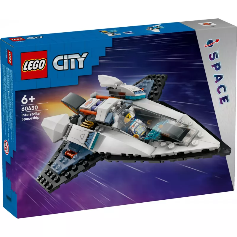 LEGO City statybinis žaislas Kosminis laivas 60430 – 240 dalių, 1 minifigūrėlė, nuo 6 metų, 170×220×40 mm